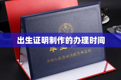 海港出生证明制作的办理时间