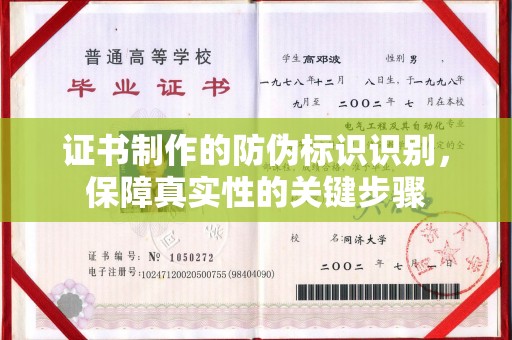 海港证书制作的防伪标识识别，保障真实性的关键步骤