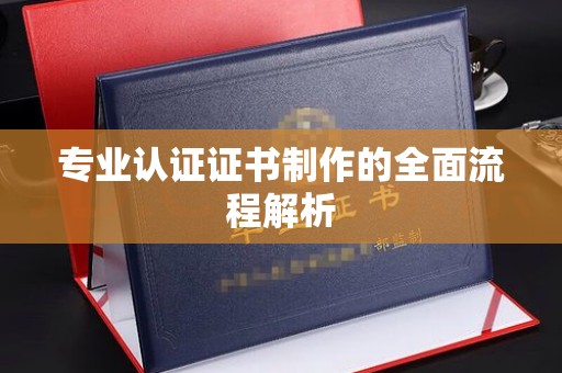 海港专业认证证书制作的全面流程解析