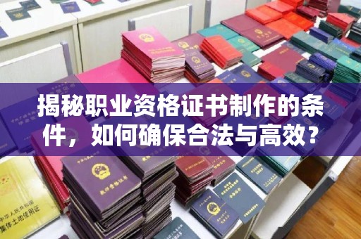 海港揭秘职业资格证书制作的条件，如何确保合法与高效？