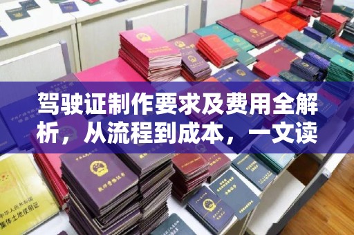 海港驾驶证制作要求及费用全解析，从流程到成本，一文读懂