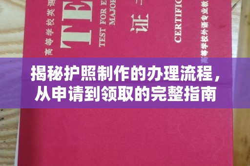 海港揭秘护照制作的办理流程，从申请到领取的完整指南