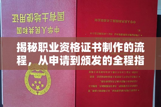 海港揭秘职业资格证书制作的流程，从申请到颁发的全程指南