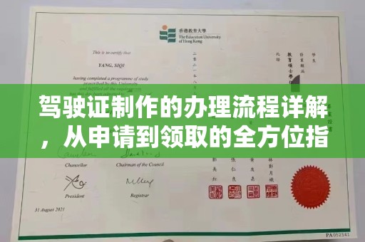 海港驾驶证制作的办理流程详解，从申请到领取的全方位指南